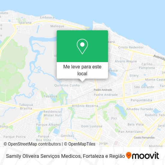 Samily Oliveira Serviços Medicos mapa