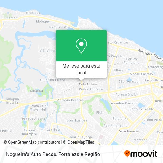 Nogueira's Auto Pecas mapa