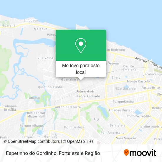 Espetinho do Gordinho mapa