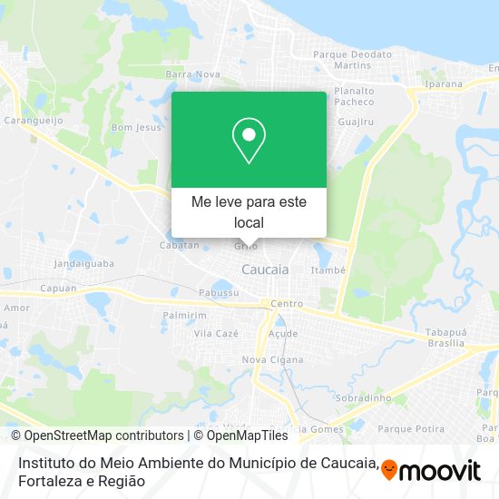Instituto do Meio Ambiente do Município de Caucaia mapa