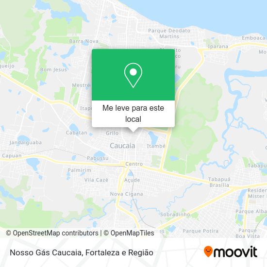 Nosso Gás Caucaia mapa