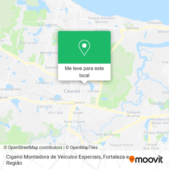 Cigano Montadora de Veículos Especiais mapa