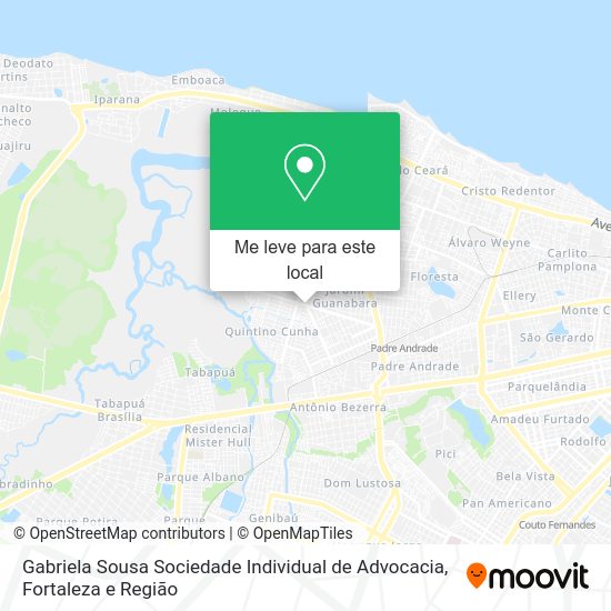 Gabriela Sousa Sociedade Individual de Advocacia mapa