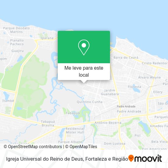 Igreja Universal do Reino de Deus mapa