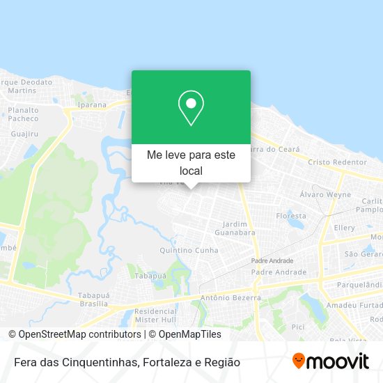 Fera das Cinquentinhas mapa