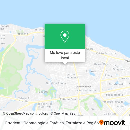 Ortodent - Odontologia e Estética mapa