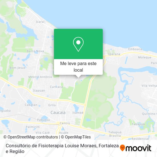 Consultório de Fisioterapia Louise Moraes mapa