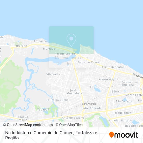 Nc Indústria e Comercio de Carnes mapa