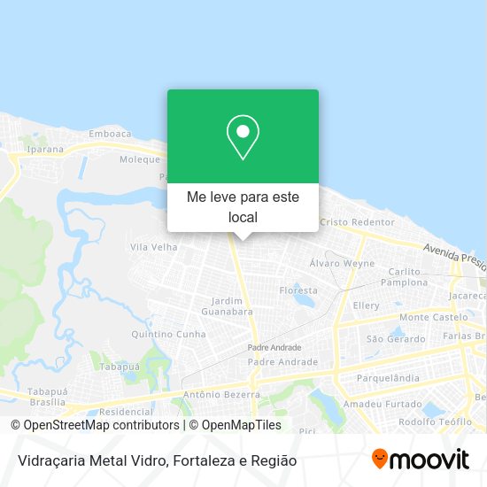 Vidraçaria Metal Vidro mapa