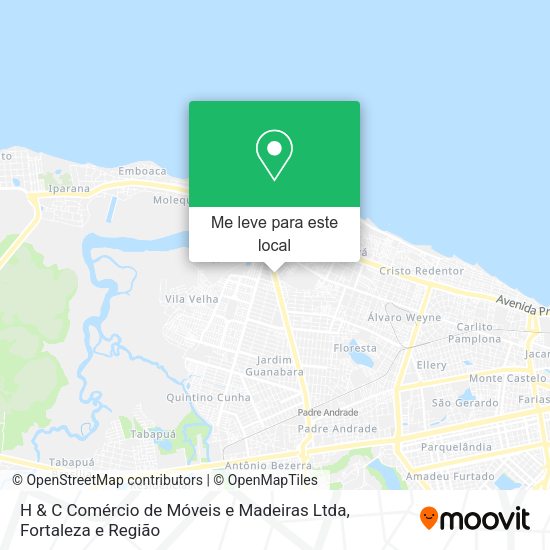 H & C Comércio de Móveis e Madeiras Ltda mapa