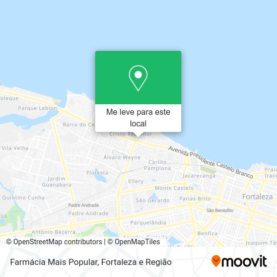 Farmácia Mais Popular mapa