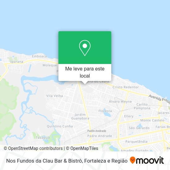 Nos Fundos da Clau Bar & Bistrô mapa