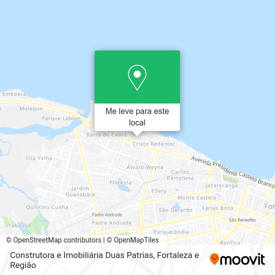 Construtora e Imobiliária Duas Patrias mapa