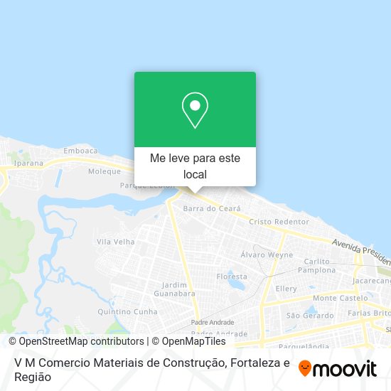 V M Comercio Materiais de Construção mapa
