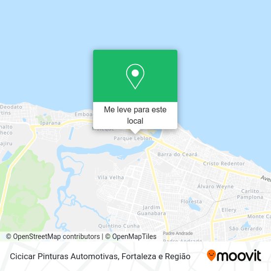 Cicicar Pinturas Automotivas mapa