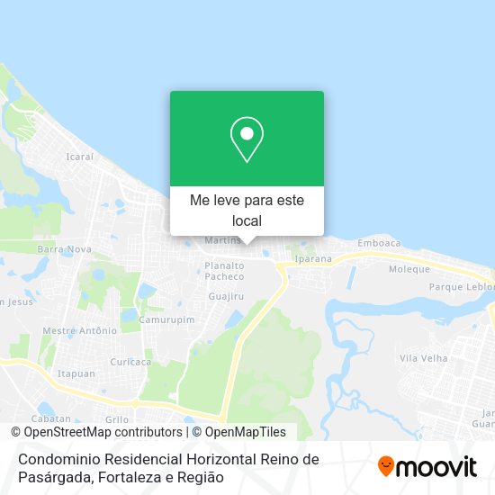 Condominio Residencial Horizontal Reino de Pasárgada mapa