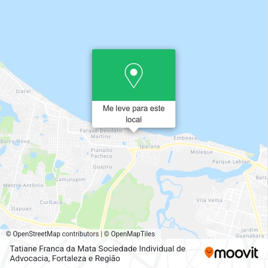 Tatiane Franca da Mata Sociedade Individual de Advocacia mapa