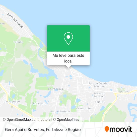 Gera Açaí e Sorvetes mapa