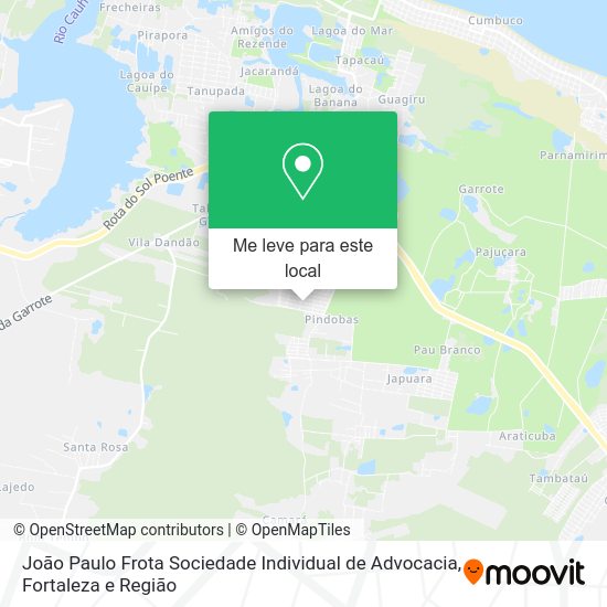 João Paulo Frota Sociedade Individual de Advocacia mapa