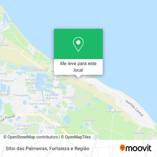 Sítio das Palmeiras mapa