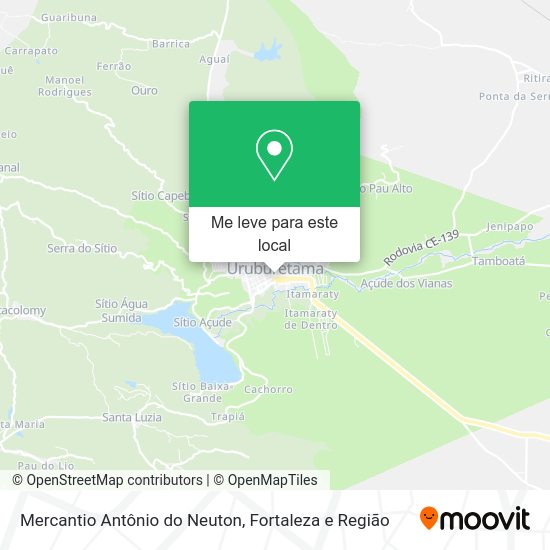 Mercantio Antônio do Neuton mapa