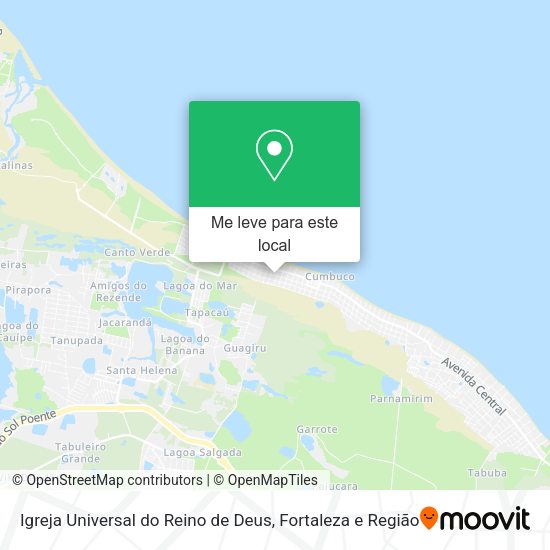 Igreja Universal do Reino de Deus mapa