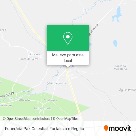 Funerária Paz Celestial mapa