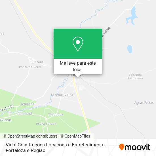 Vidal Construcoes Locações e Entretenimento mapa