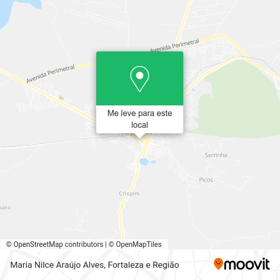 Maria Nilce Araújo Alves mapa