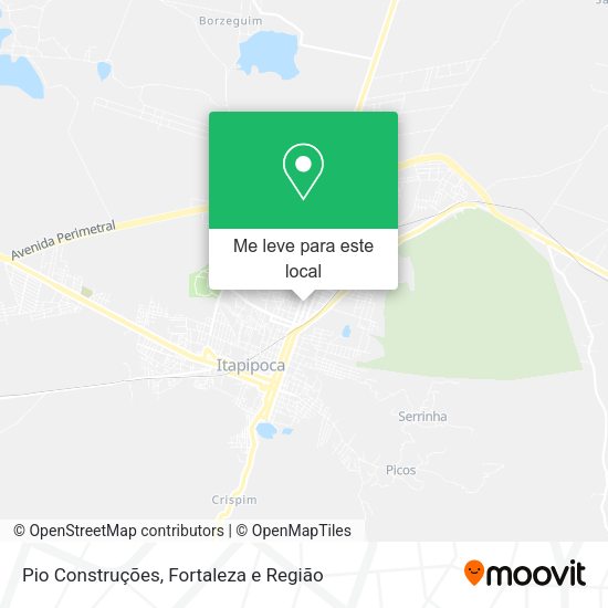 Pio Construções mapa