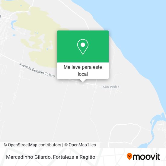 Mercadinho Gilardo mapa