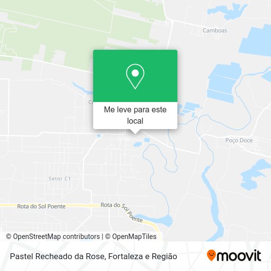 Pastel Recheado da Rose mapa