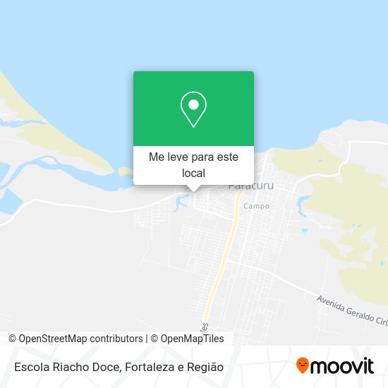 Escola Riacho Doce mapa
