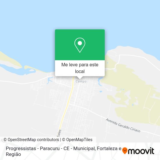 Progressistas - Paracuru - CE - Municipal mapa
