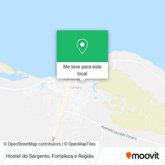 Hostel do Sargento mapa