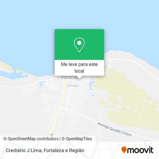 Crediário J Lima mapa