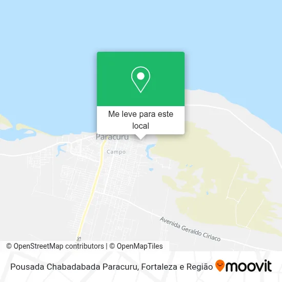 Pousada Chabadabada Paracuru mapa