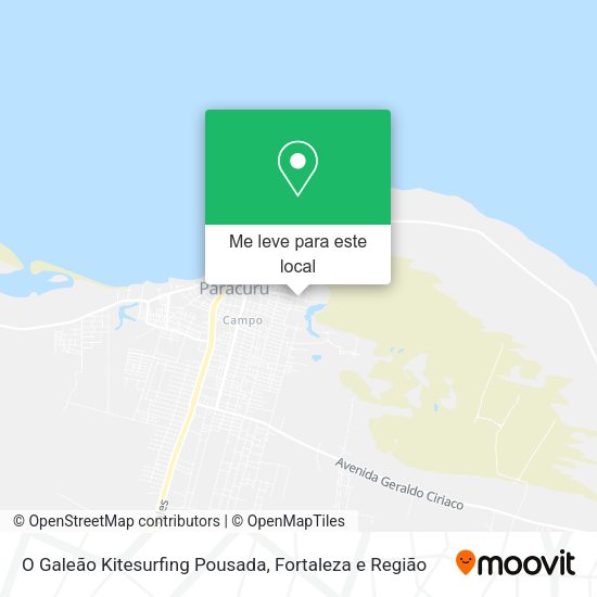 O Galeão Kitesurfing Pousada mapa