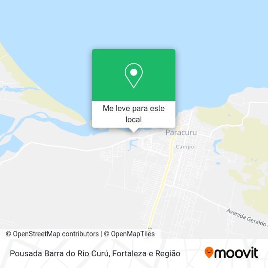 Pousada Barra do Rio Curú mapa