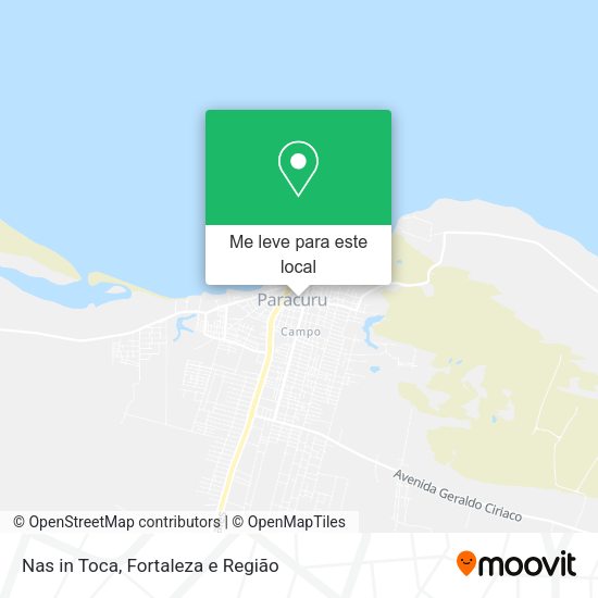 Nas in Toca mapa