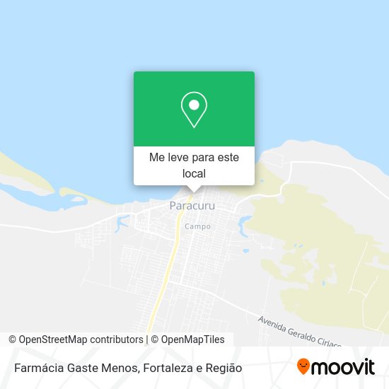 Farmácia Gaste Menos mapa