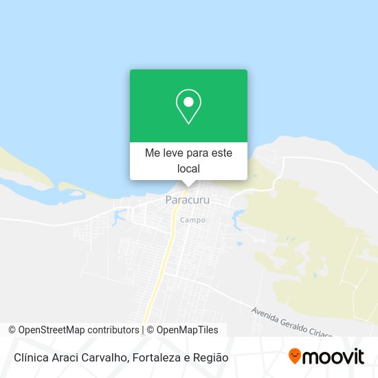 Clínica Araci Carvalho mapa
