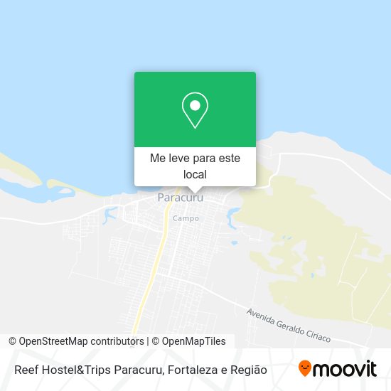 Reef Hostel&Trips Paracuru mapa