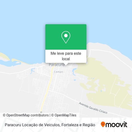 Paracuru Locação de Veiculos mapa