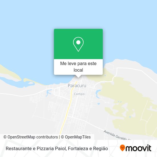 Restaurante e Pizzaria Paiol mapa