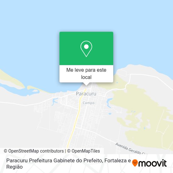 Paracuru Prefeitura Gabinete do Prefeito mapa