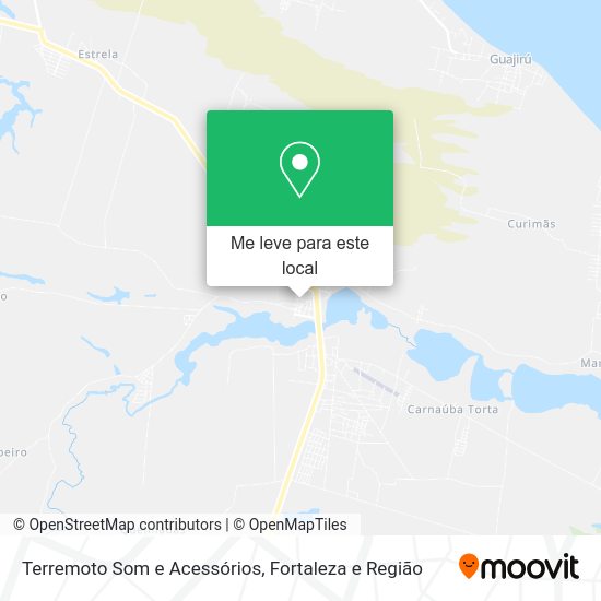 Terremoto Som e Acessórios mapa