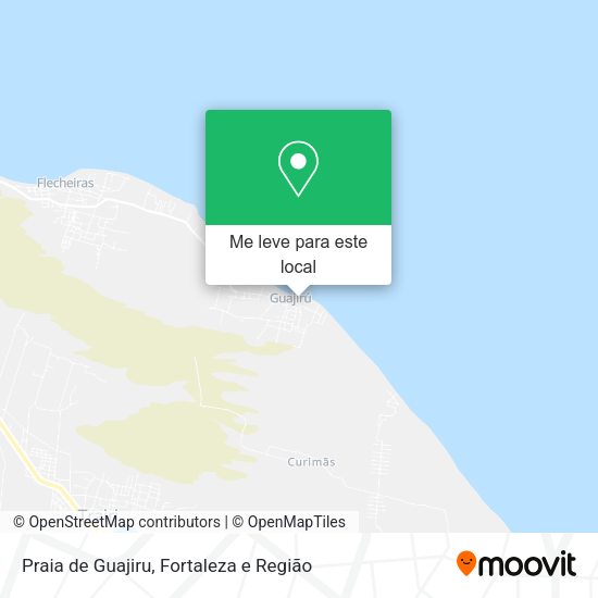 Praia de Guajiru mapa