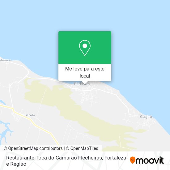 Restaurante Toca do Camarão Flecheiras mapa