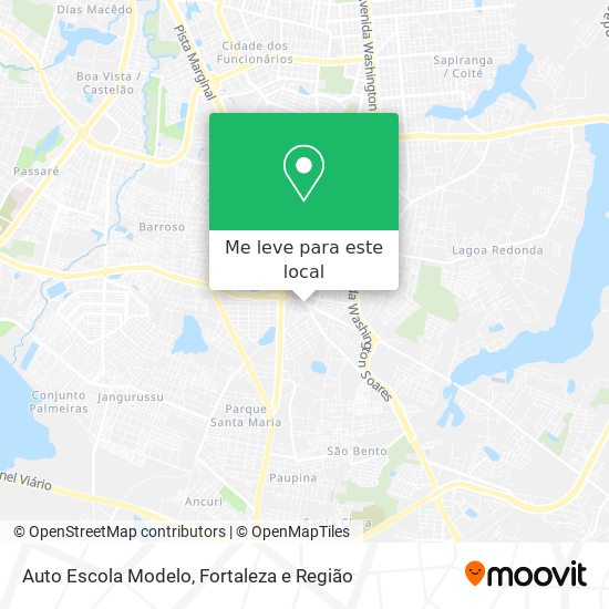 Auto Escola Modelo mapa